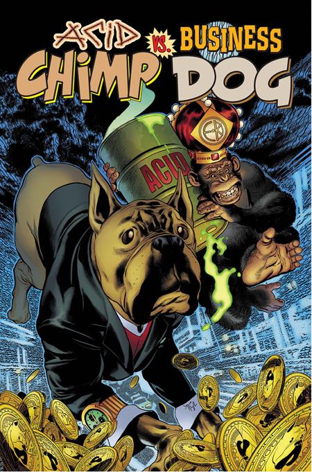 ACID CHIMP VS BUSINESS DOG #1 (ONE SHOT) CVR A STEVE PUGH (MR)