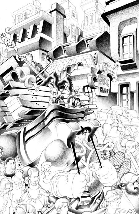 FACELESS AND THE FAMILY #3 (OF 4) CVR D INC 1:20 MATT LESNIEWSKI B&W VAR