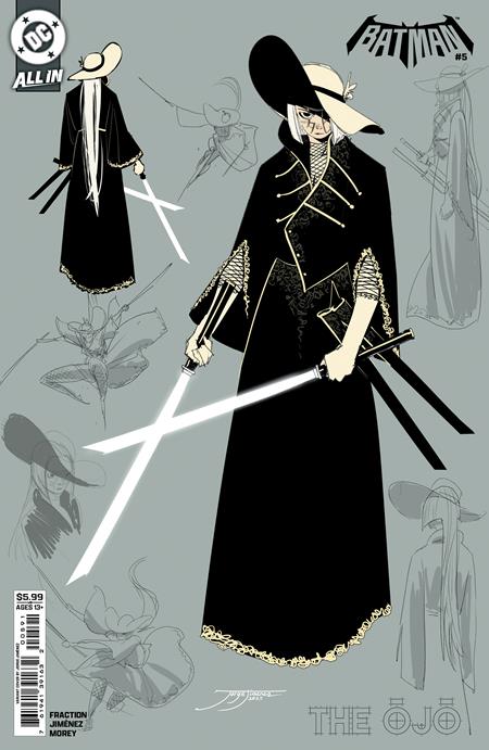 BATMAN #5 CVR G JORGE JIMENEZ LADY DEATH MAN DESIGN CARD STOCK VAR