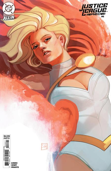 JUSTICE LEAGUE RED #6 (OF 6) CVR B STEPHANIE HANS CARD STOCK VAR