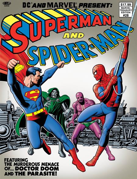 DC AND MARVEL PRESENT SUPERMAN AND SPIDER-MAN (MARVEL TREASURY EDITION #28) #1 FACSIMILE EDITION CVR B TBA VAR