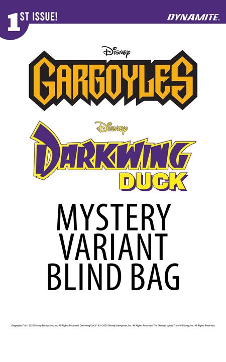 Weekly Pull list - GARGOYLES DARKWING DUCK #1 CVR F BLIND BAG VAR