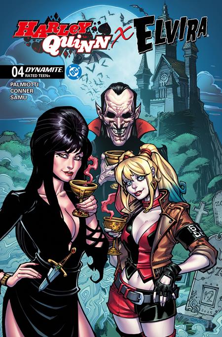 Weekly Pull list - HARLEY QUINN X ELVIRA #4 CVR B CHAD HARDIN VAR