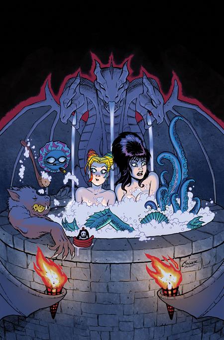 Weekly Pull list - HARLEY QUINN X ELVIRA #4 CVR G AMANDA CONNER HOT TUB LTD VIRGIN VAR
