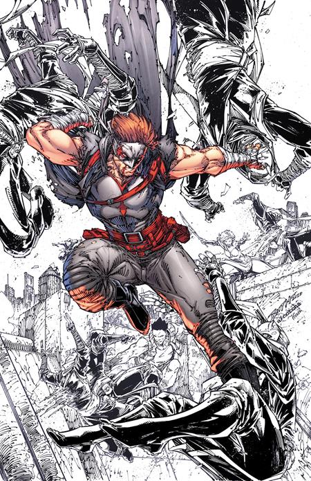 FINAL BOSS #3 CVR E INC 1:50 BRETT BOOTH SPOT COLOR VAR (MR)