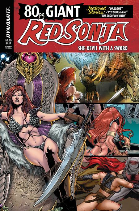 RED SONJA 80 PAGE GIANT #1 (ONE SHOT) CVR B ROBERTO CASTRO RETRO VAR