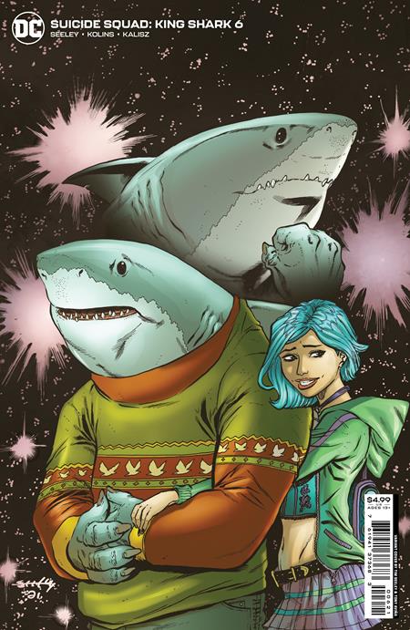 SUICIDE SQUAD KING SHARK #6 (OF 6) CVR B TIM SEELEY CARD STOCK VAR