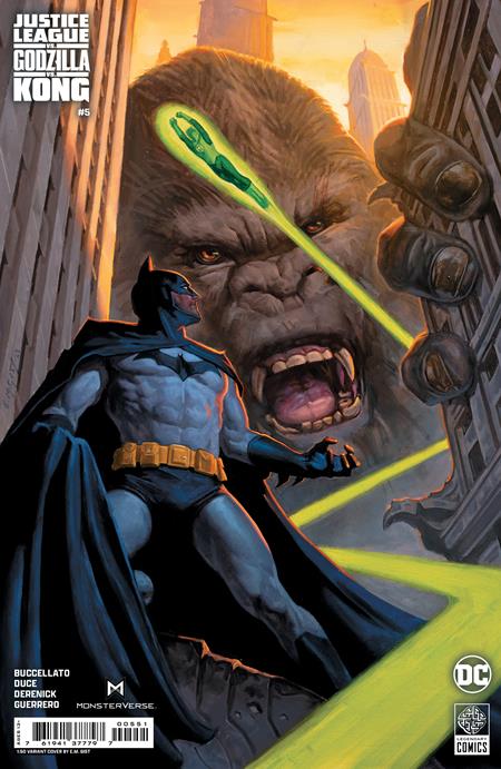 JUSTICE LEAGUE VS GODZILLA VS KONG #5 (OF 7) CVR E INC 1:50 EM GIST CARD STOCK VAR