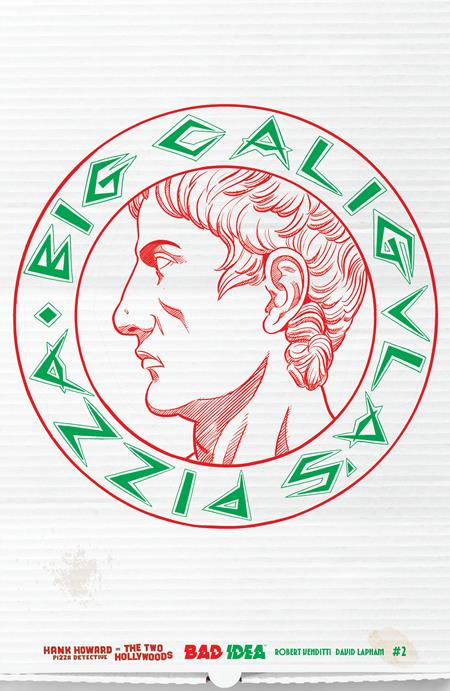 Weekly Pull list - HANK HOWARD PIZZA DETECTIVE THE TWO HOLLYWOODS #2 (OF 2) CVR C DAVID LAPHAM PIZZA BOX DESIGN VAR