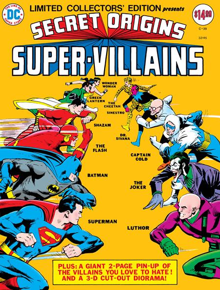 Weekly Pull list - LIMITED COLLECTORS EDITION #39 SECRET ORIGINS SUPER-VILLAINS FACSIMILE EDITION CVR A DICK GIORDANO
