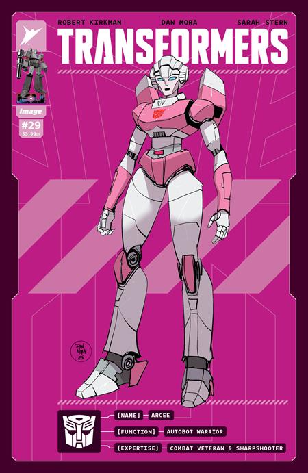 Weekly Pull list - TRANSFORMERS #29 CVR E INC 1:50 DAN MORA & ANDRES JUAREZ VAR