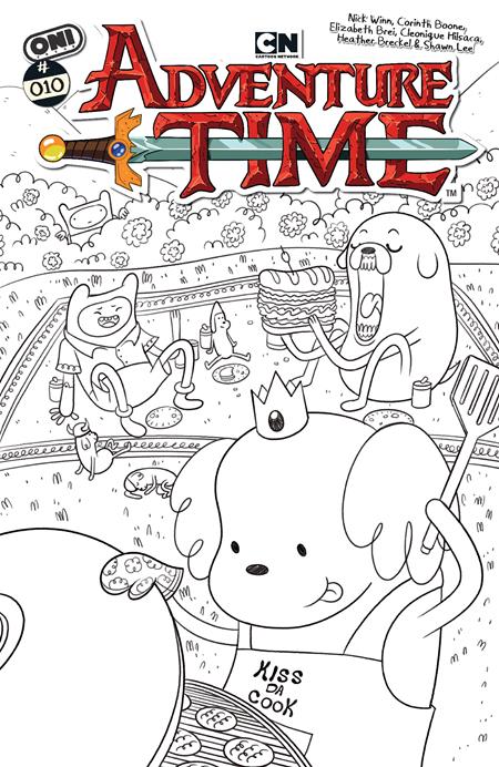ADVENTURE TIME (2025) #10 CVR F INC 1:50 NICK WINN B&W VAR