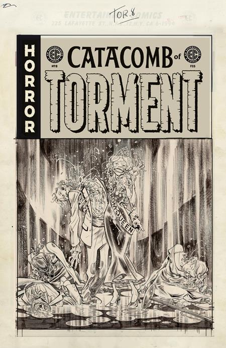 EC CATACOMB OF TORMENT #8 CVR D INC 1:20 TOM FOWLER B&W ARTIST EDITION VAR